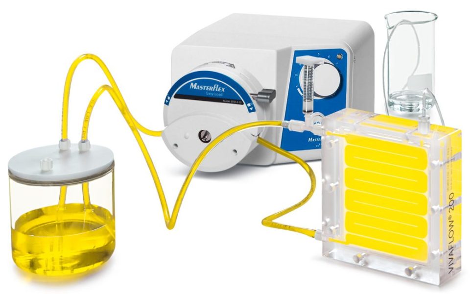 Vivaflow 200, Masterflex economy peristaltic pump